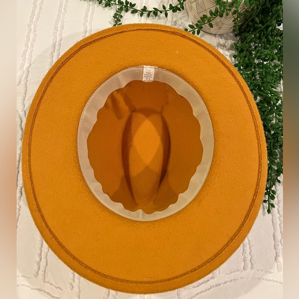 Mustard Color Fedora - Picture 6 of 7